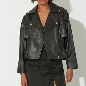 NWT Cleobella Black Leather Jacket